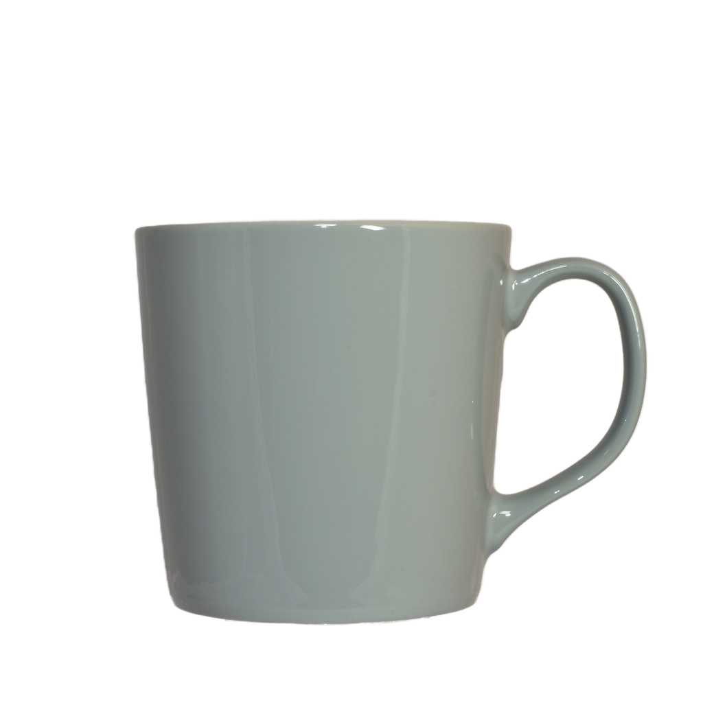 Kaffeepott mit Henkel aus Porzellan in Grau 500 ml | Mahlwerck