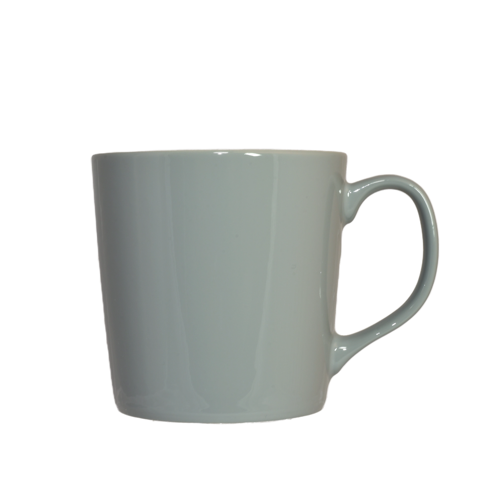 Kaffeepott mit Henkel aus Porzellan in Grau 500 ml | Mahlwerck