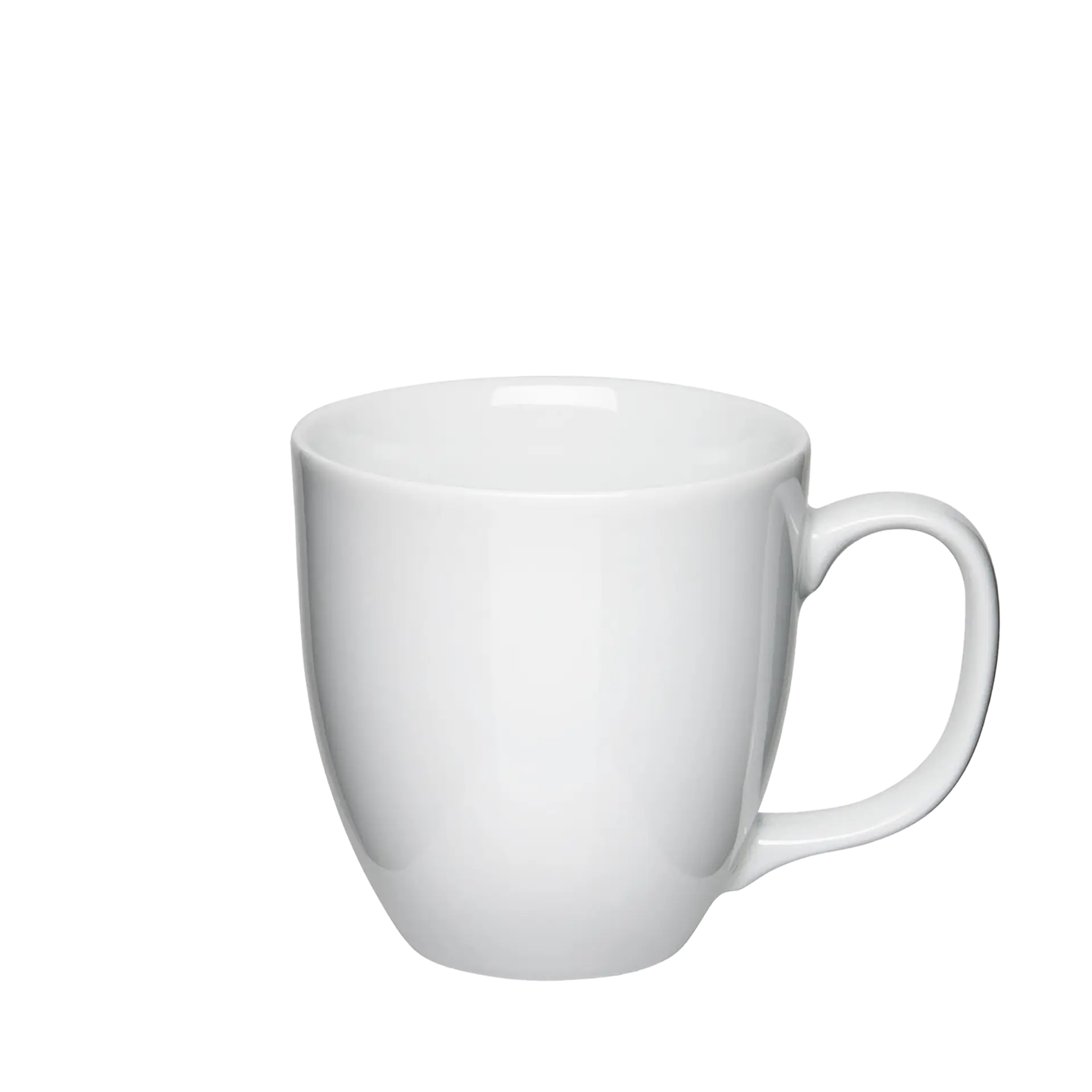 weisse kaffee-tasse xxl glänzend 450ml