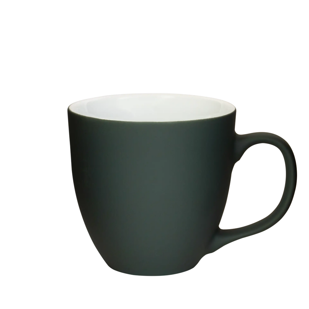 dunkel-graue fruehstueckstasse in matt 450ml