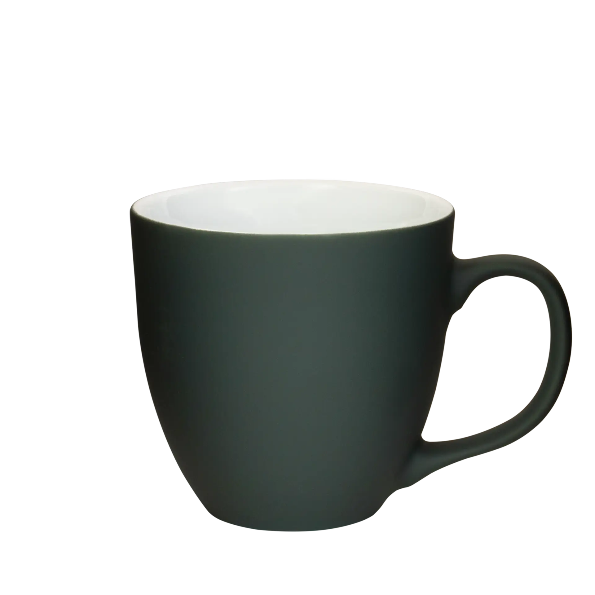 dunkel-graue fruehstueckstasse in matt 450ml