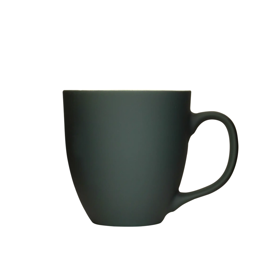 grosse kaffee-tasse in dunkel-grau 450ml