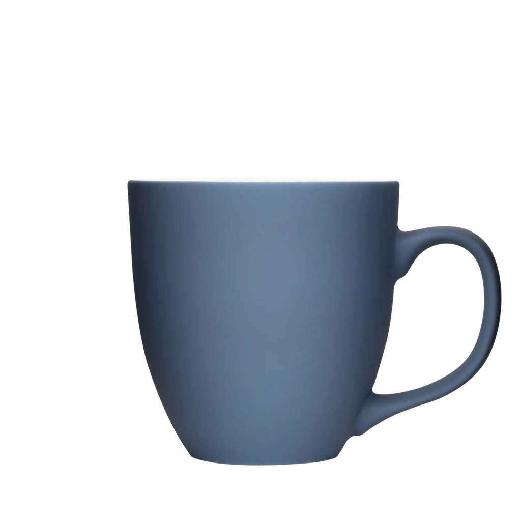 kaffee-becher mit henkel in blau 450ml