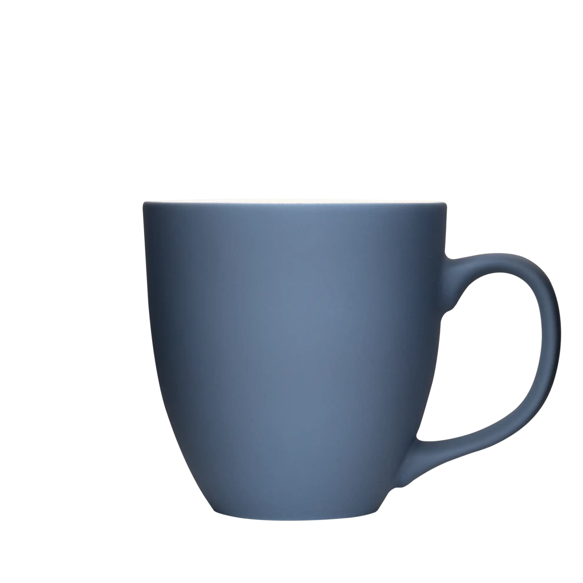kaffee-becher mit henkel in blau 450ml
