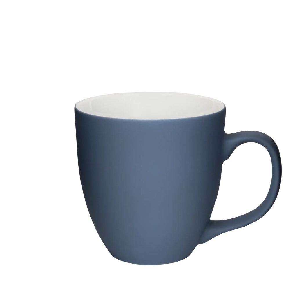 matte kaffee-tasse in dunkelblau 450ml