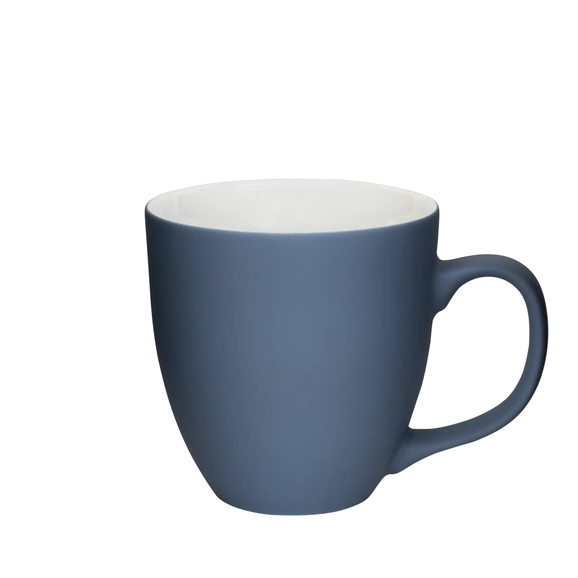 matte kaffee-tasse in dunkelblau 450ml