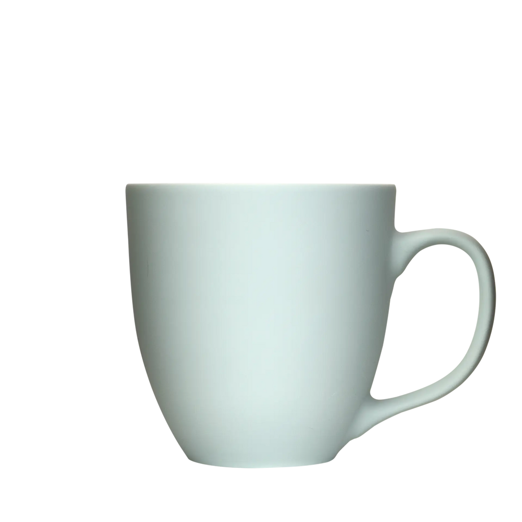 hell-blaue porzellan-tasse in xxl 450ml