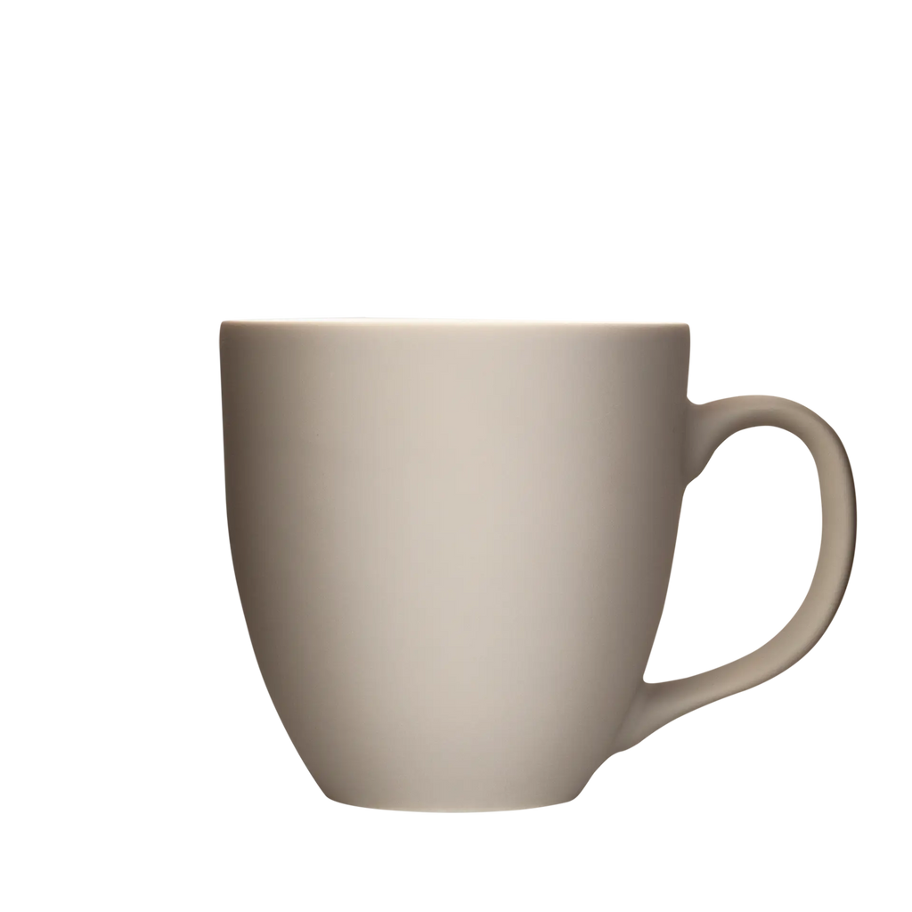 keramik-tasse in warmen grau 450ml