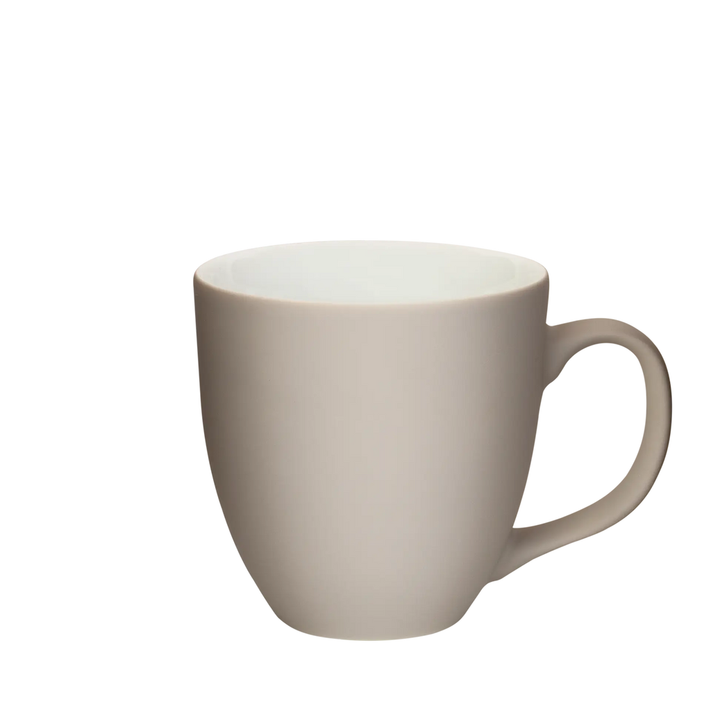 grau-braune henkel-tasse in xxl 450ml