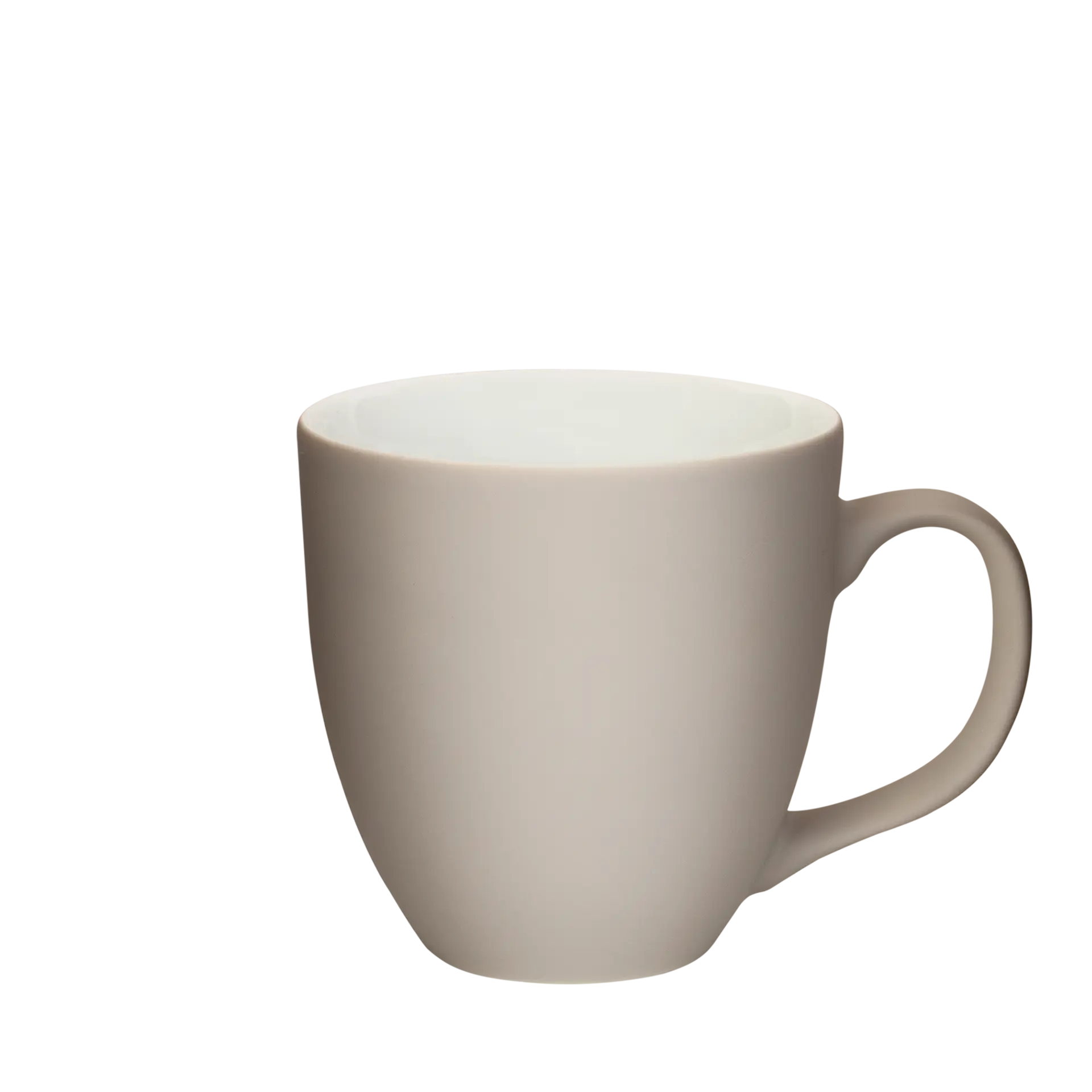 grau-braune henkel-tasse in xxl 450ml