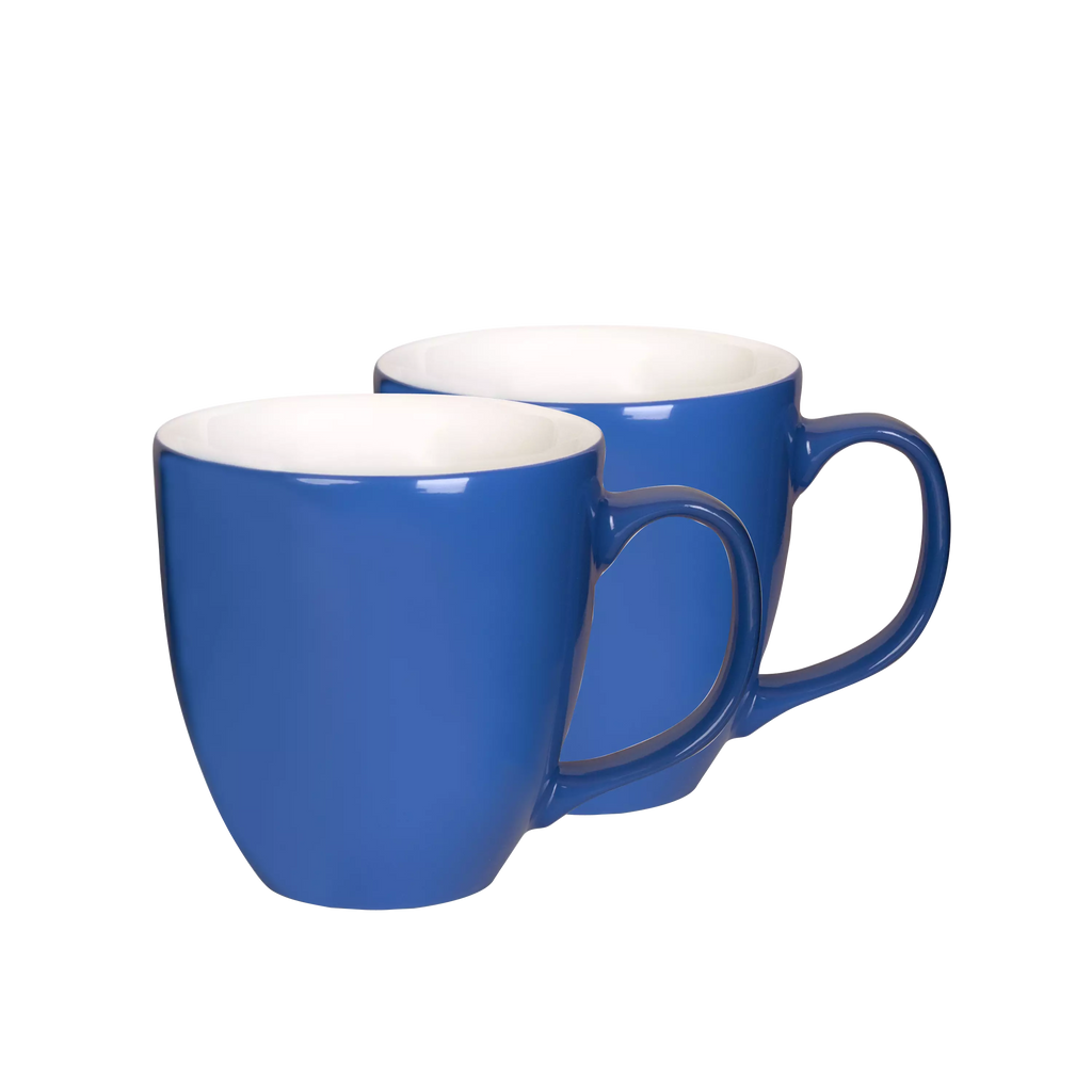 Jumbo Tasse aus Porzellan 2er Set blau - Mahlwerck Manufaktur