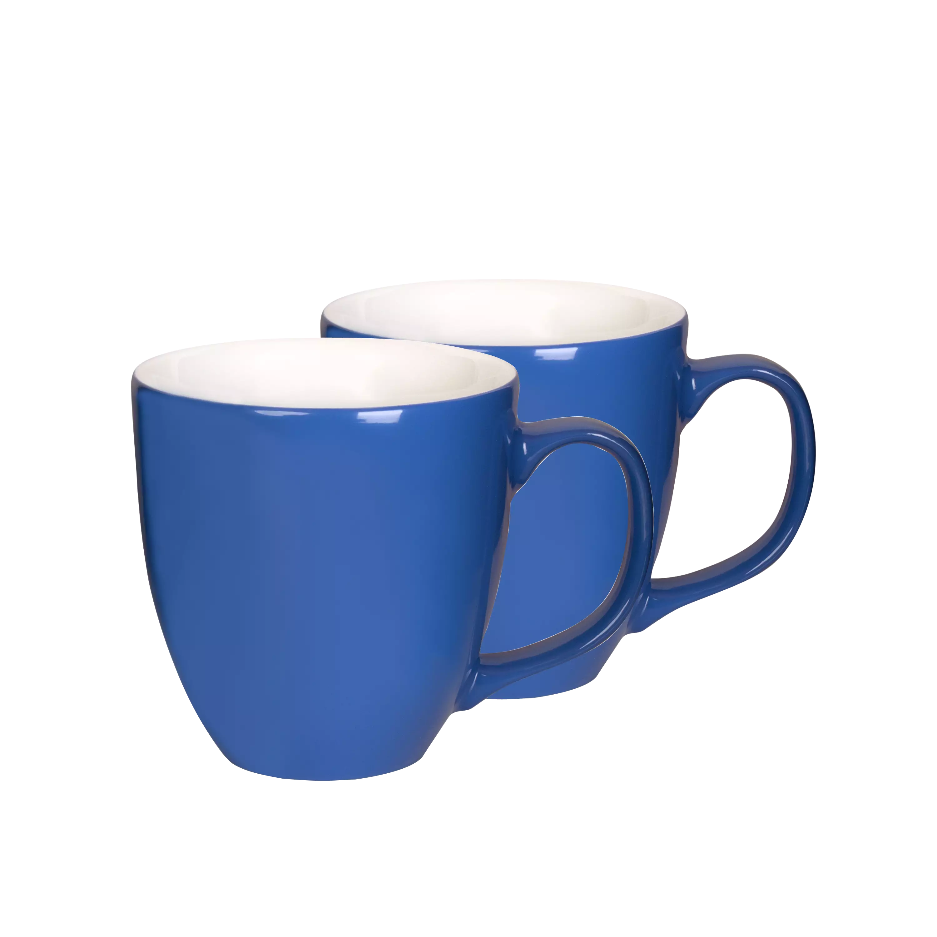 Jumbo Tasse aus Porzellan 2er Set blau - Mahlwerck Manufaktur