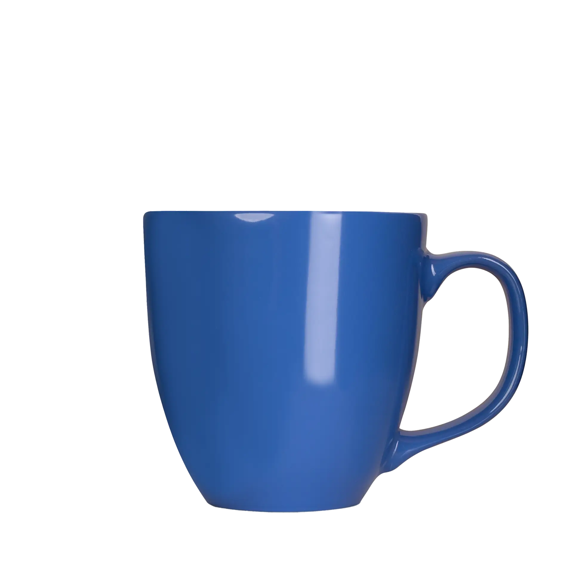 grosse tasse mit henkel in kraeftigem blau 450ml