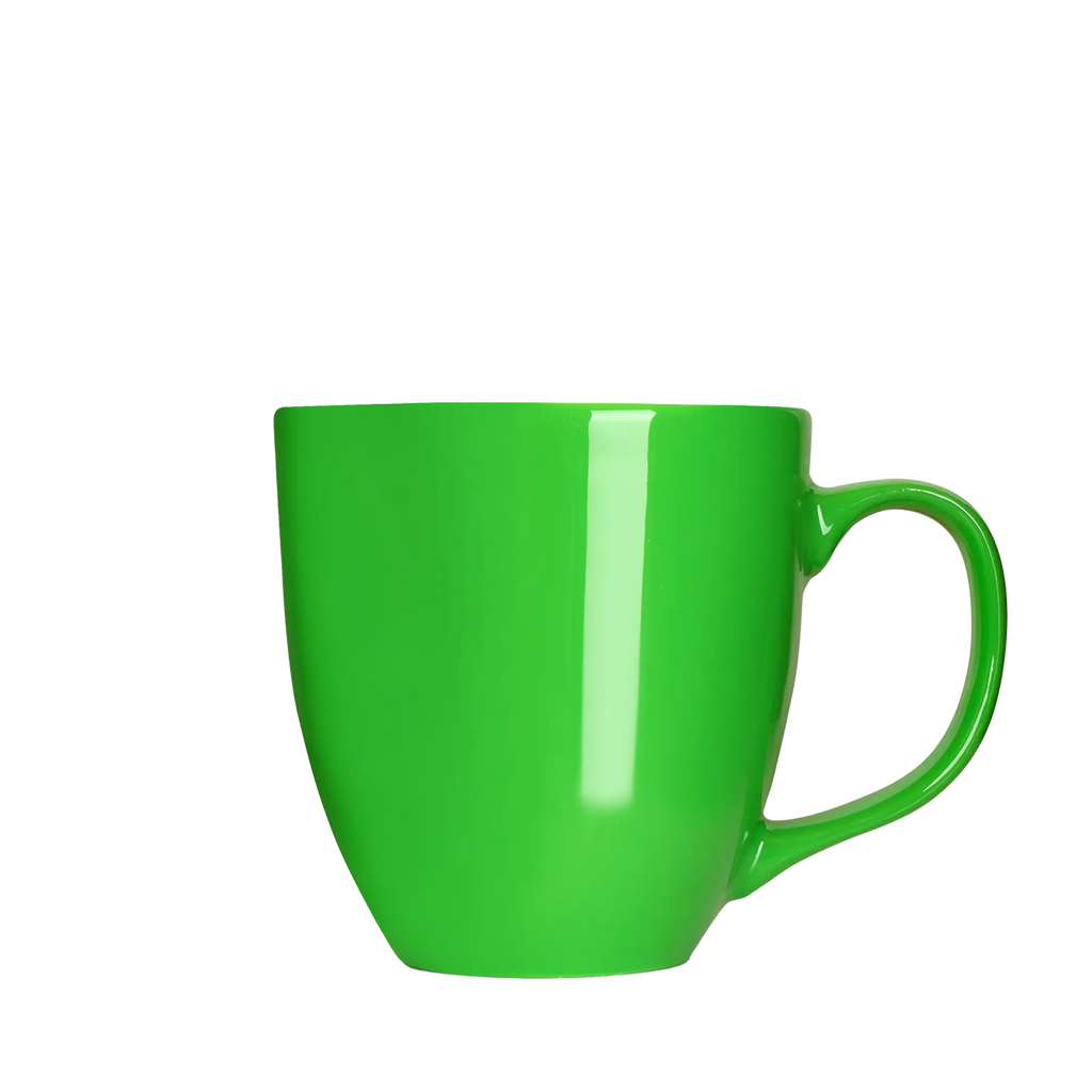 glaenzende xxl-tasse in gruen 450ml