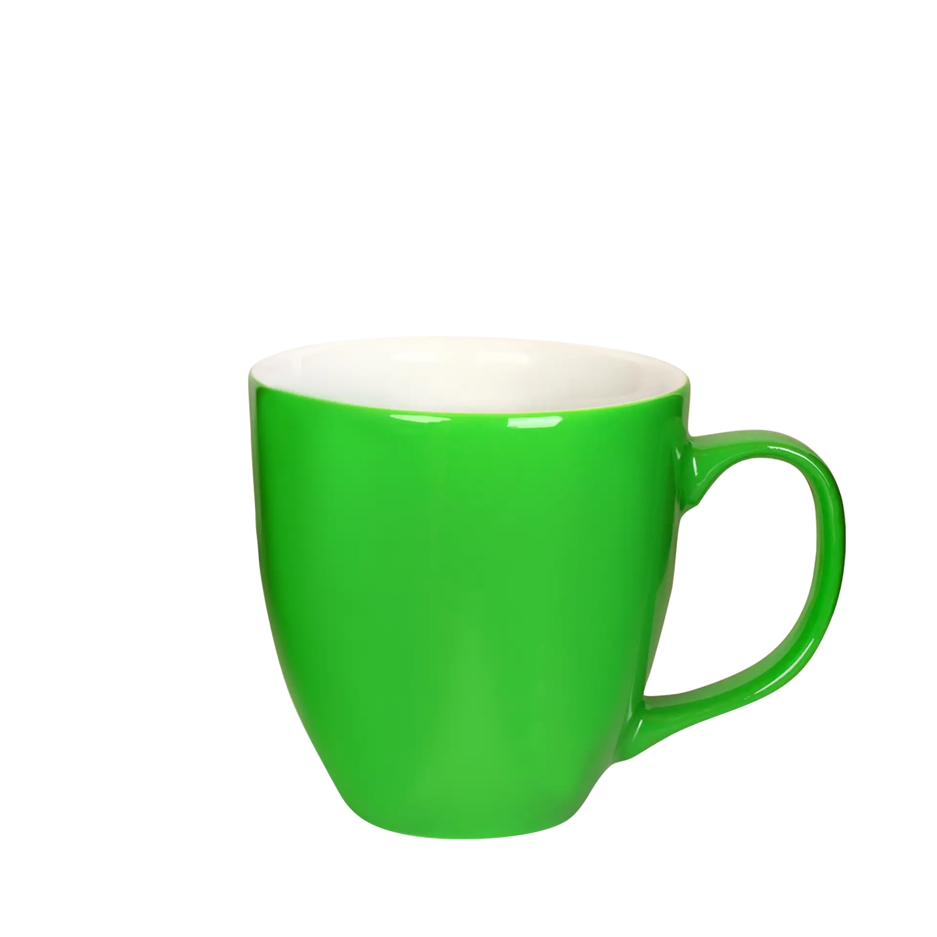 tee-tasse in knalligem gruen 450ml