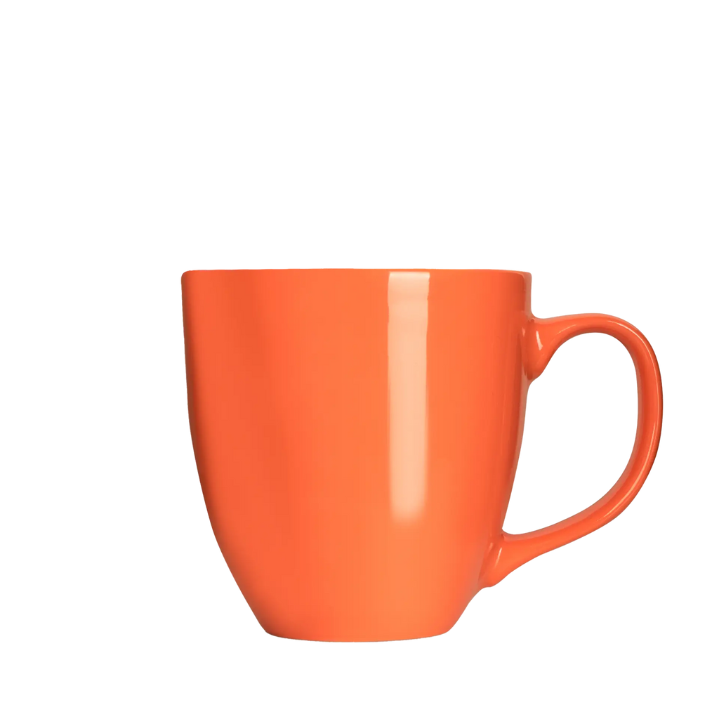 xxl milchkaffee-tasse in orange 450ml
