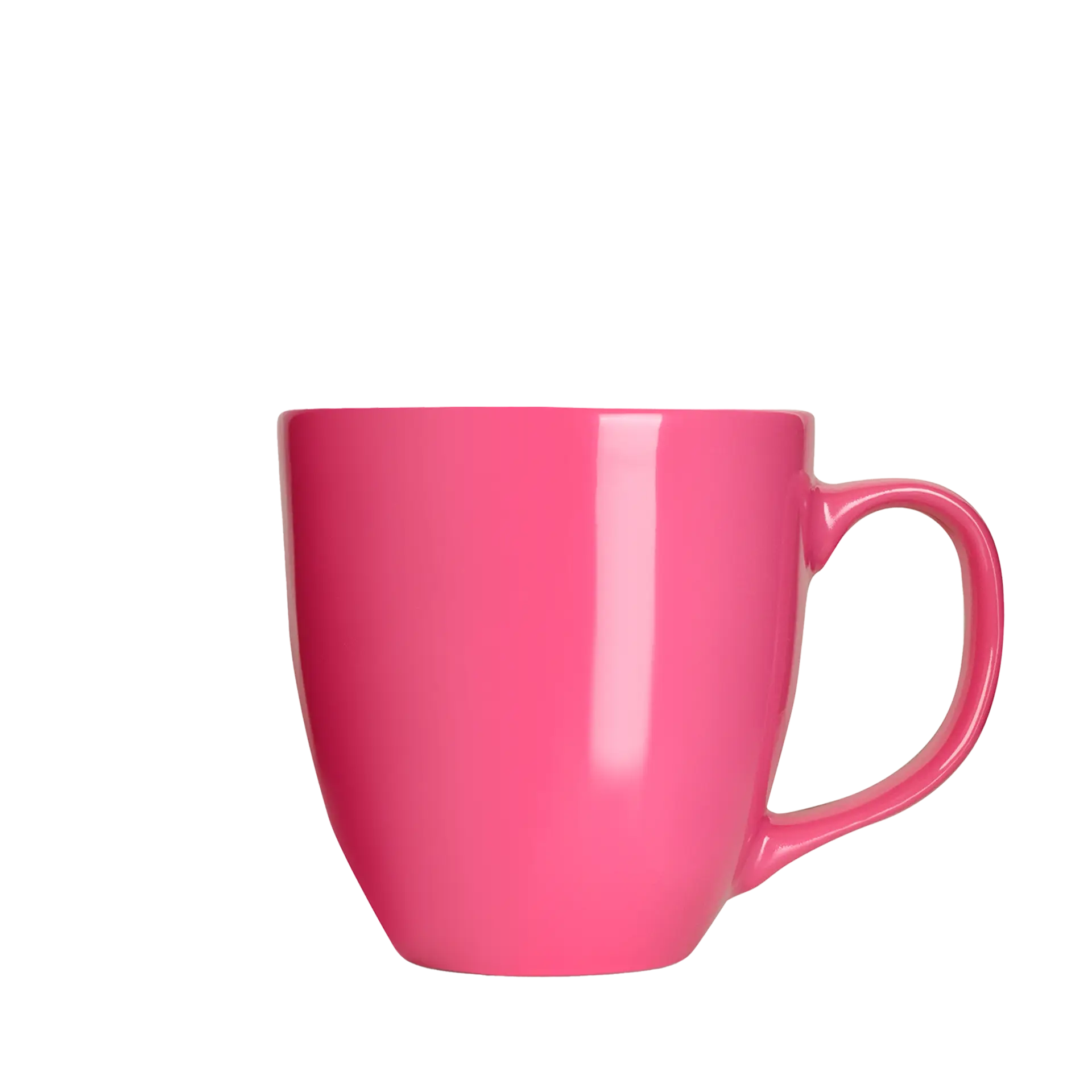 keramik-tasse in knalligem pink 450ml
