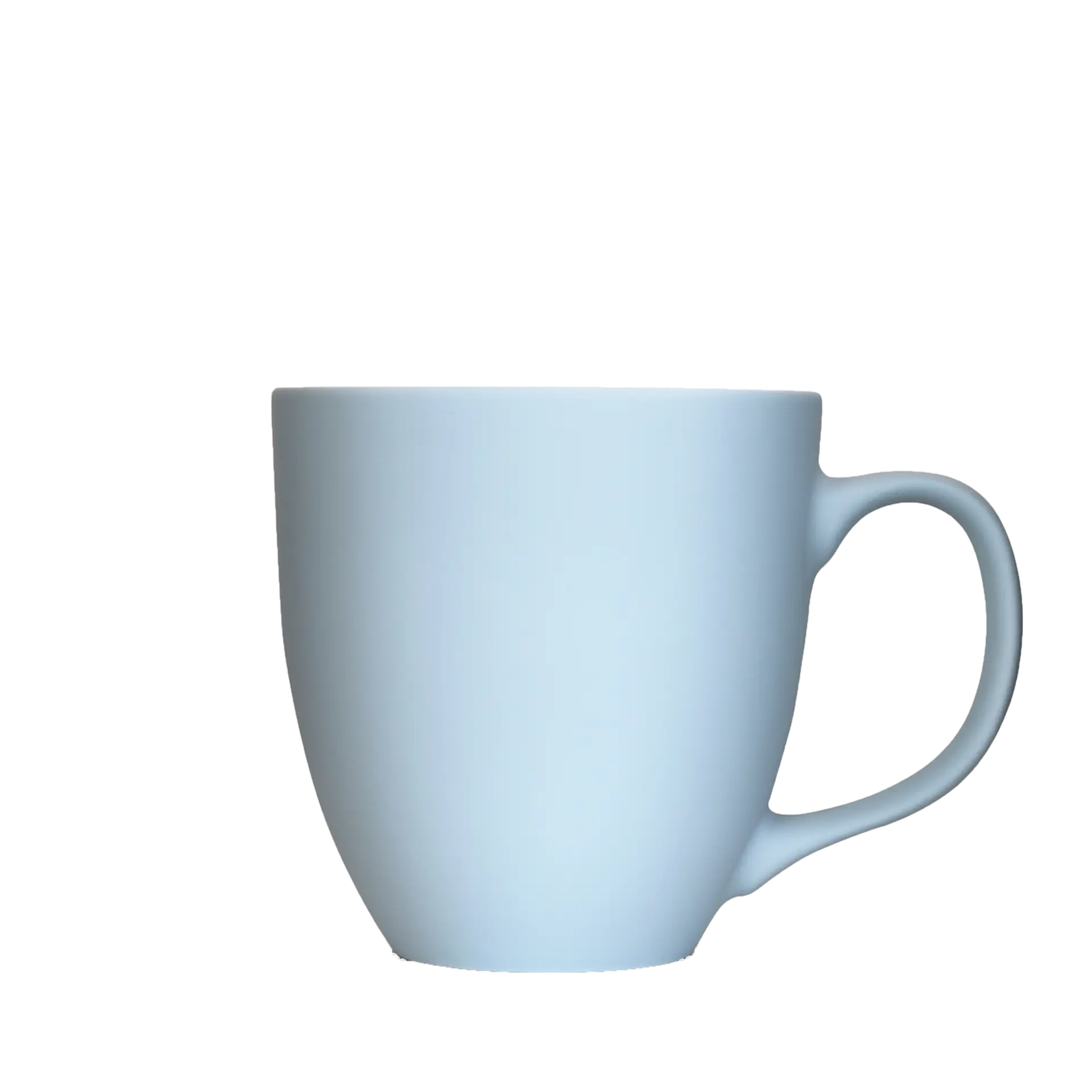 hell-blaue geschirr-tasse in matt 450ml