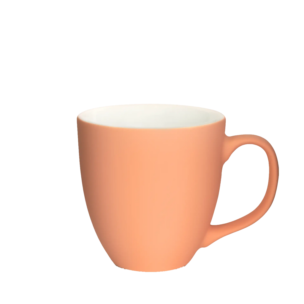 grosse kaffee-tasse in pfirsichfarben 450ml
