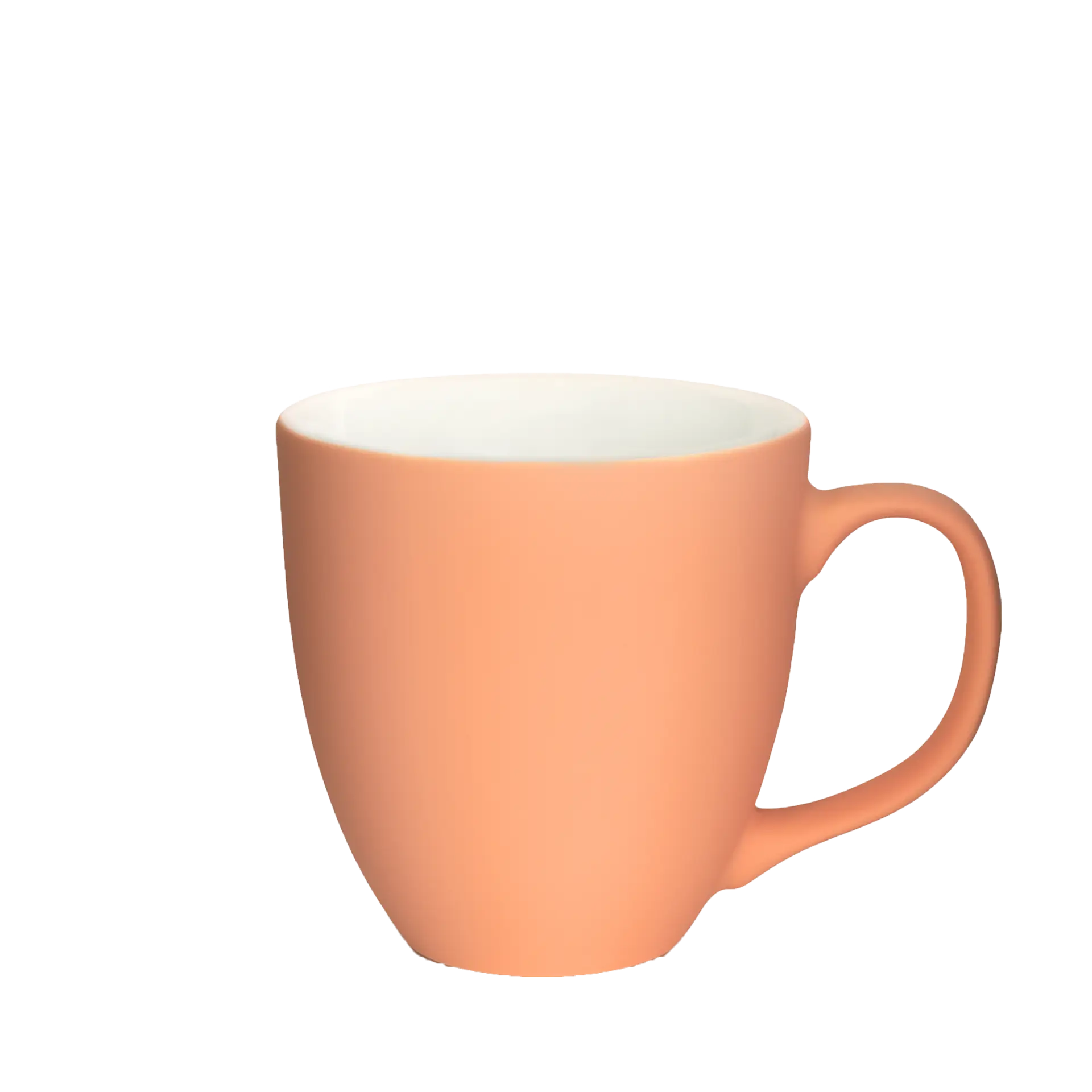 grosse kaffee-tasse in pfirsichfarben 450ml