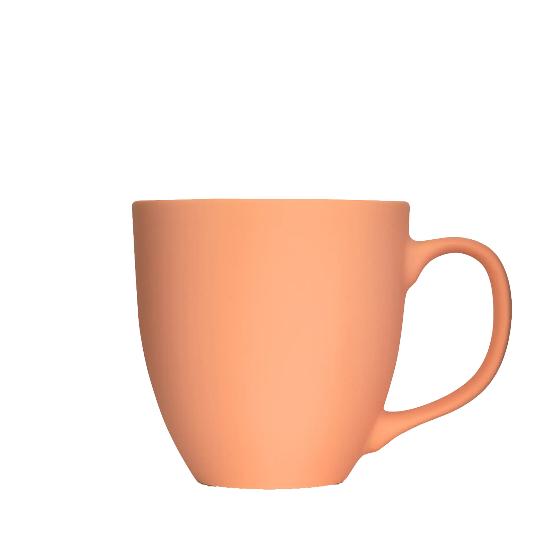matte geschenk-tasse in peach 450ml