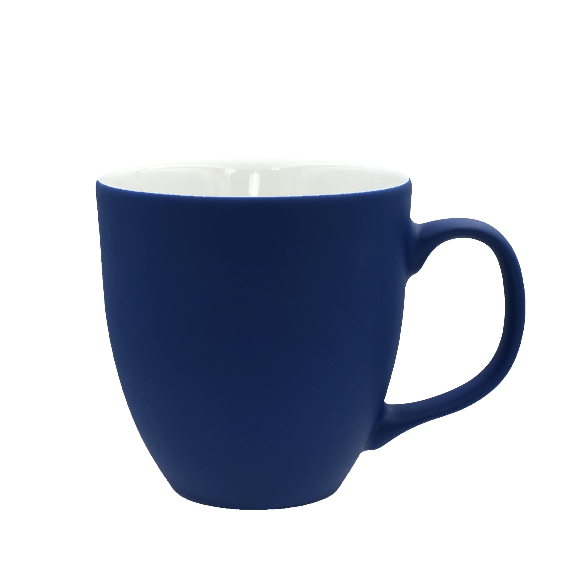 Kaffeebecher matt blau Porzellan 400 ml
