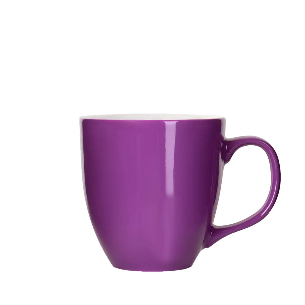 grosse geschenk-tasse in knalligem lila 450ml