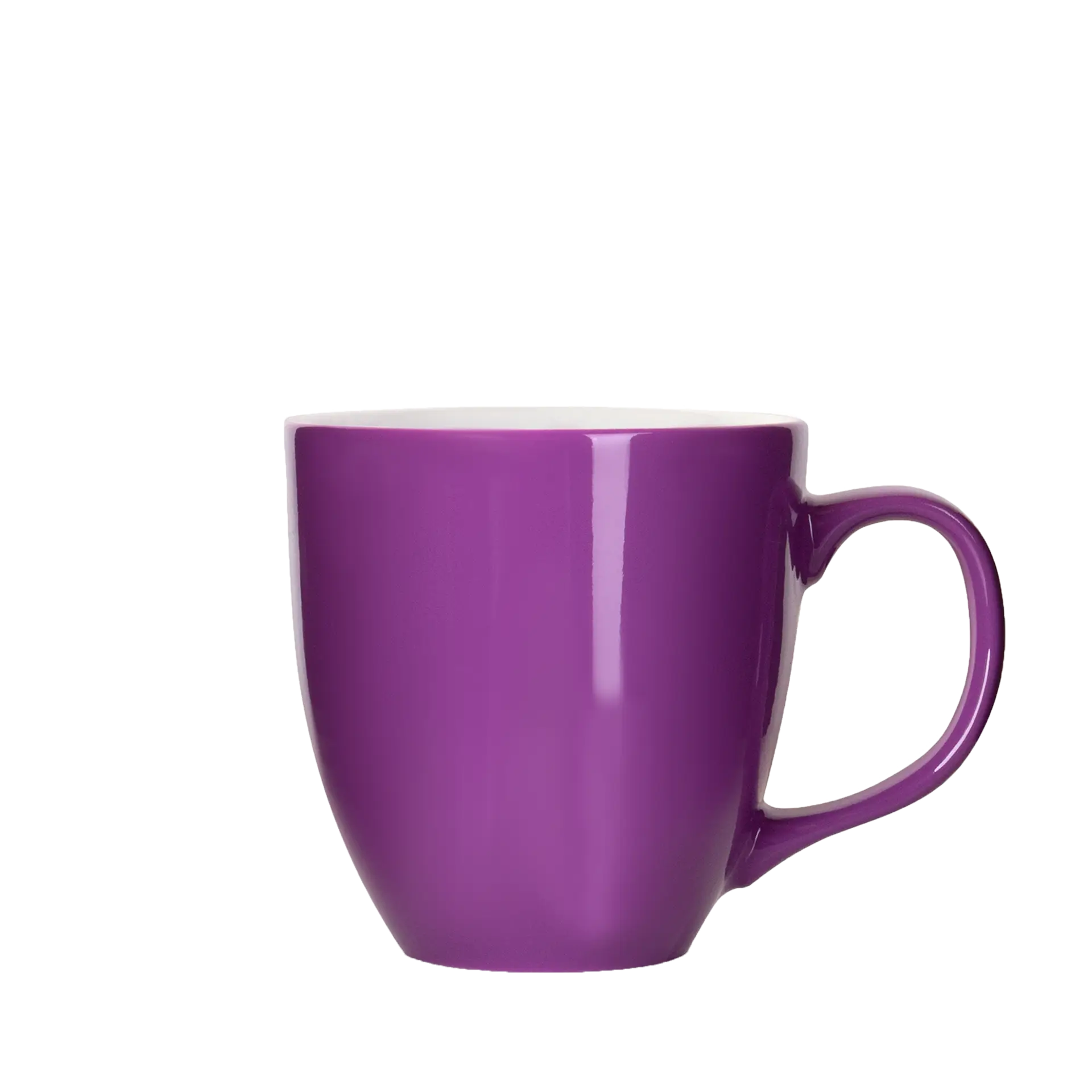 grosse geschenk-tasse in knalligem lila 450ml