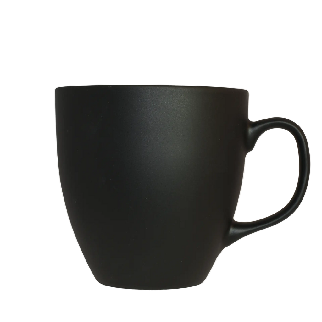 Jumbo Riesentasse aus Porzellan in Schwarz 600 ml – Mahlwerck Manufaktur