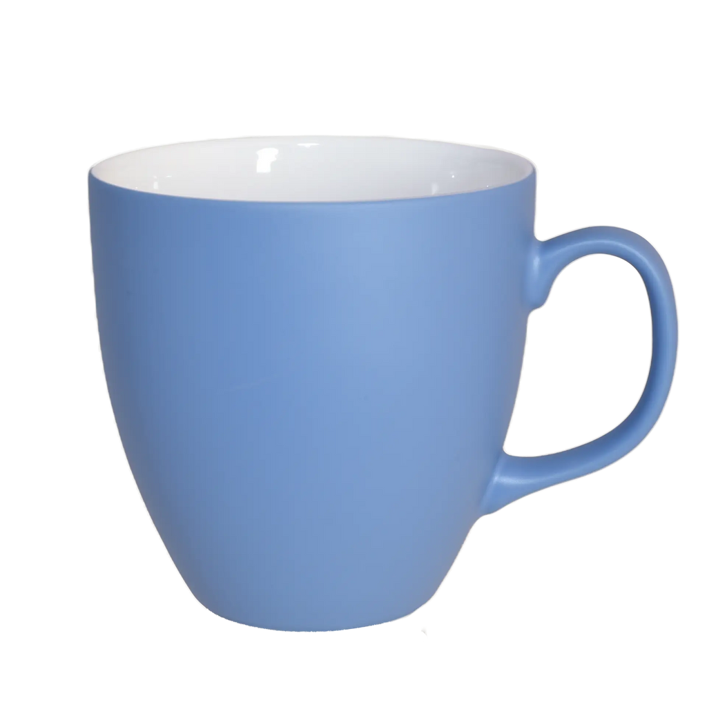 Matte Riesen Kaffeetasse in Blau aus Porzellan 600 ml | Mahlwerck