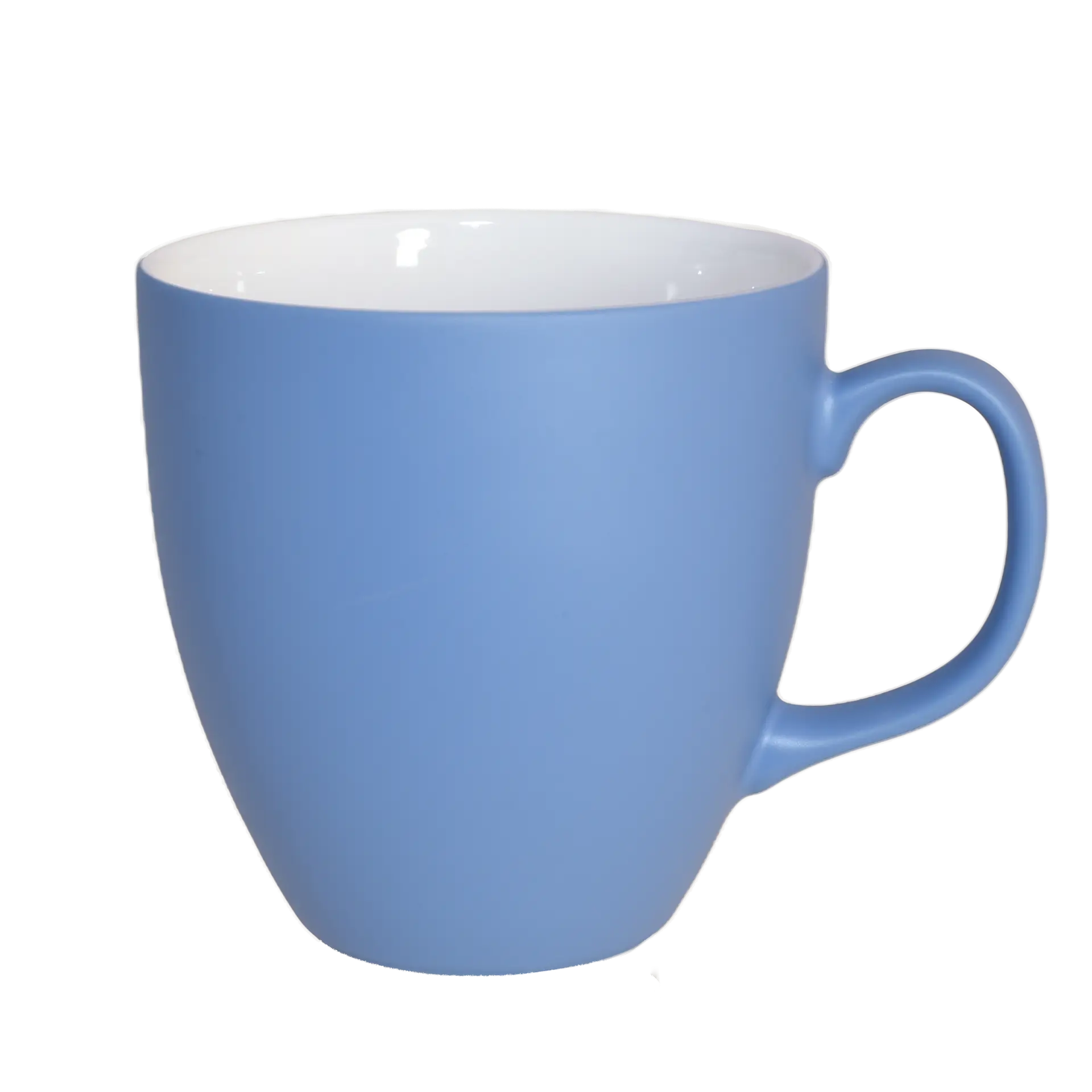 Matte Riesen Kaffeetasse in Blau aus Porzellan 600 ml | Mahlwerck