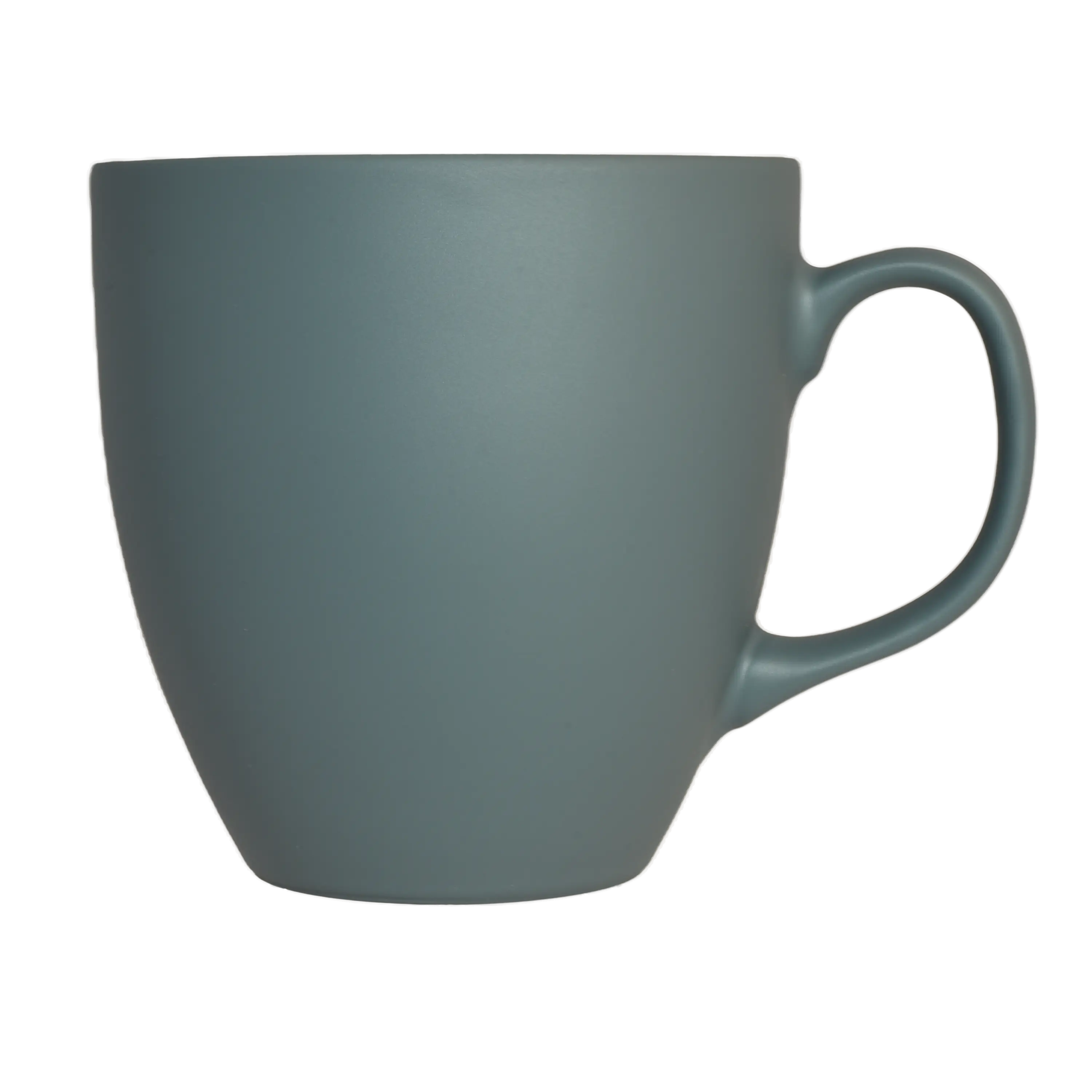 Matte Riesen Tasse in Grau aus Porzellan | Mahlwerck