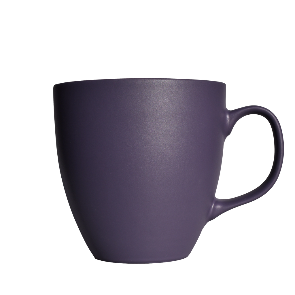Matte XXL Jumbo Teetasse in Violett 600 ml | Mahlwerck