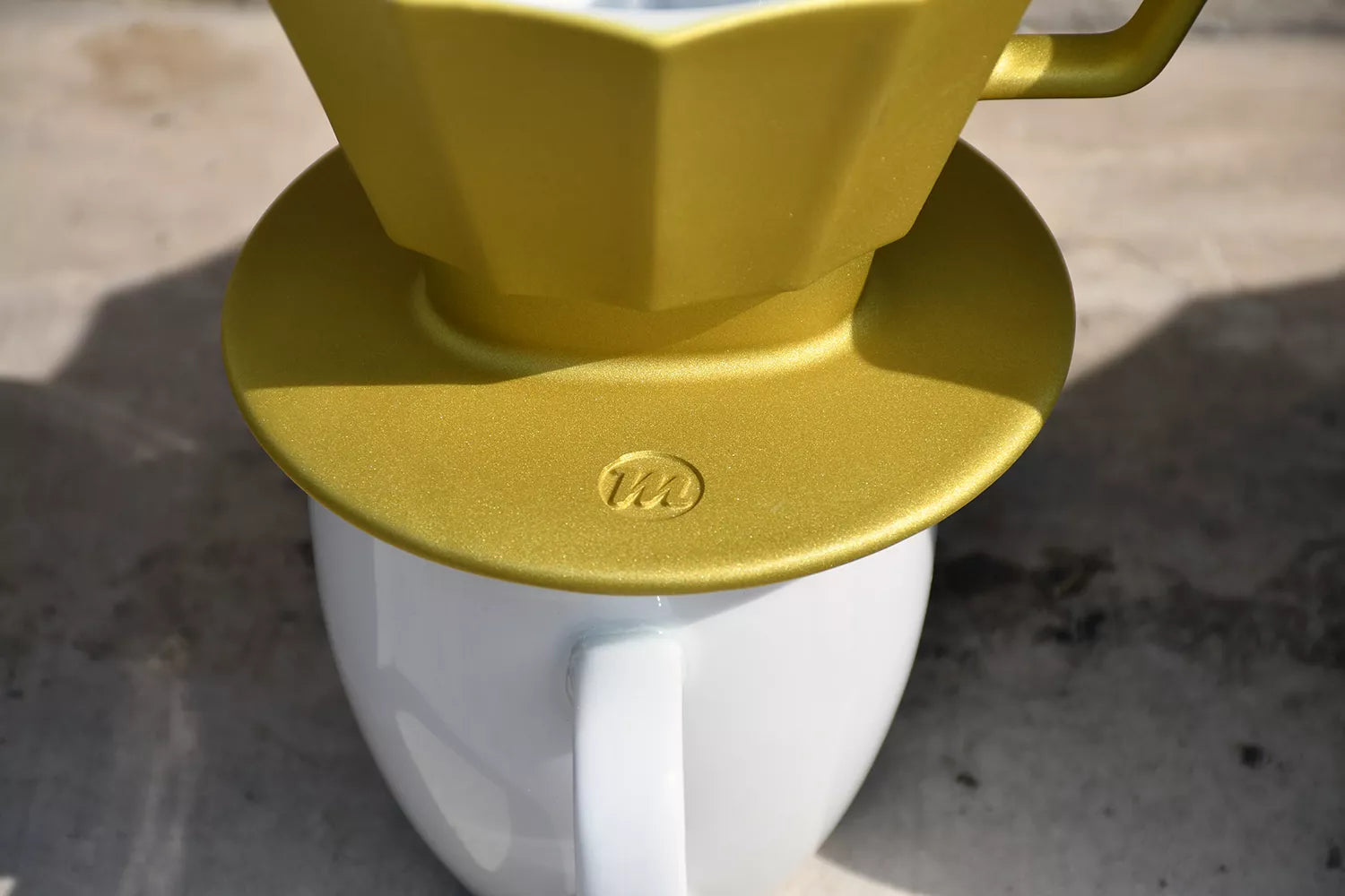 Porzellanfilter Gold
