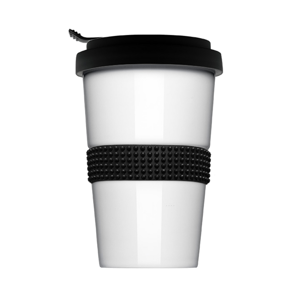 Coffe to go Becher black and white