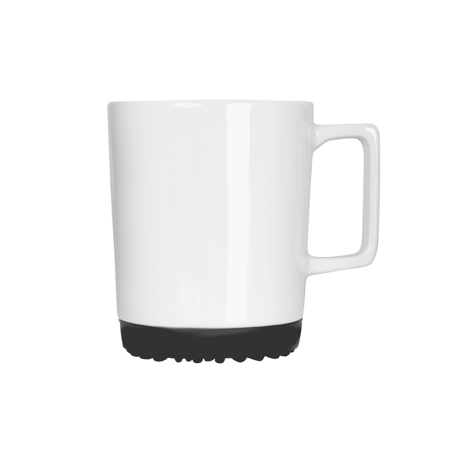 gerade kaffee-tasse mit untertasse aus gummi 350ml