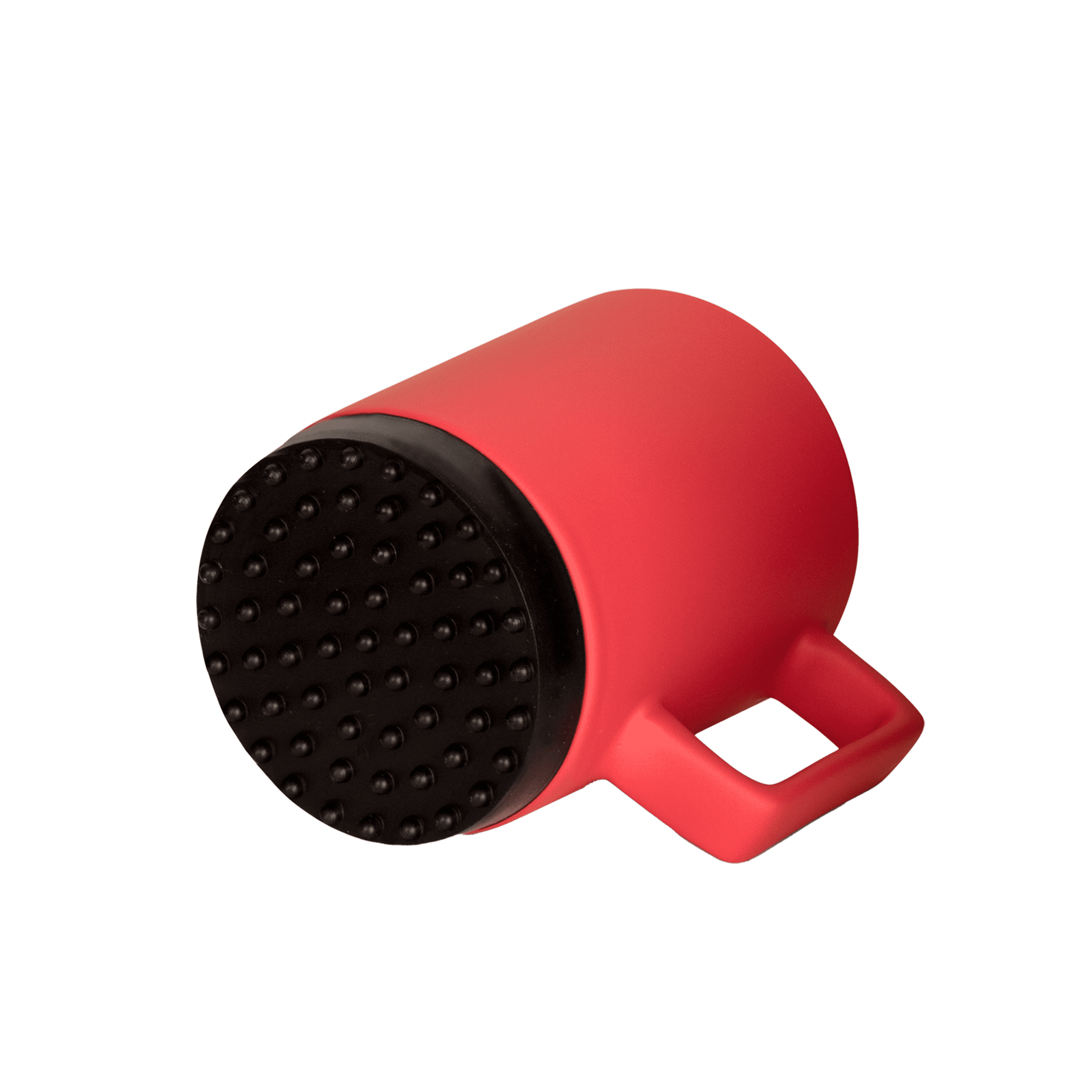 praktische buero-tasse in rot mit untertasse 350ml