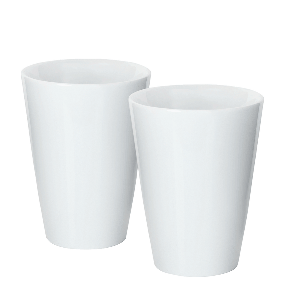 Porzellan Latte Macchiato Becher 2er Set- Mahlwerck Manufaktur