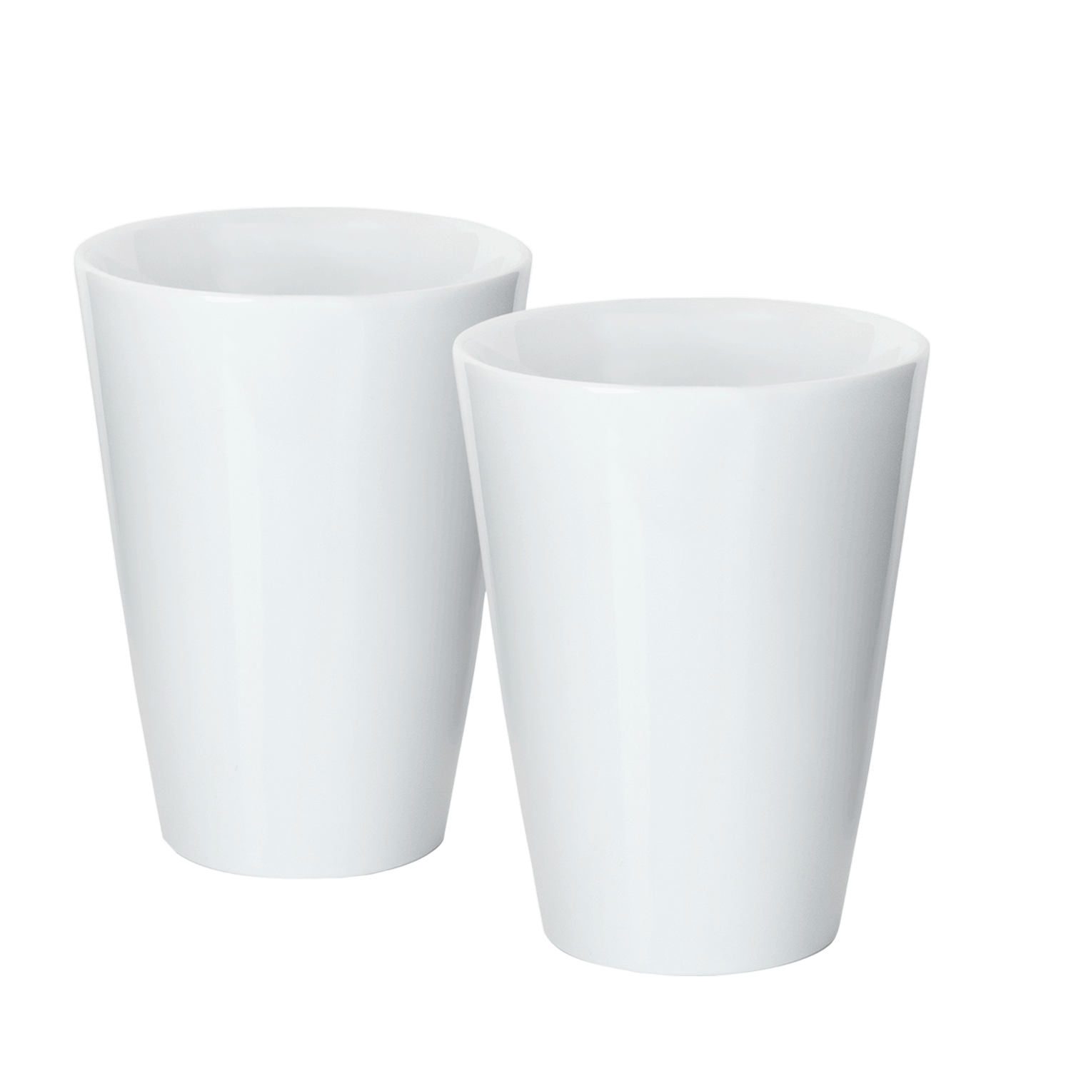 Porzellan Latte Macchiato Becher 2er Set- Mahlwerck Manufaktur