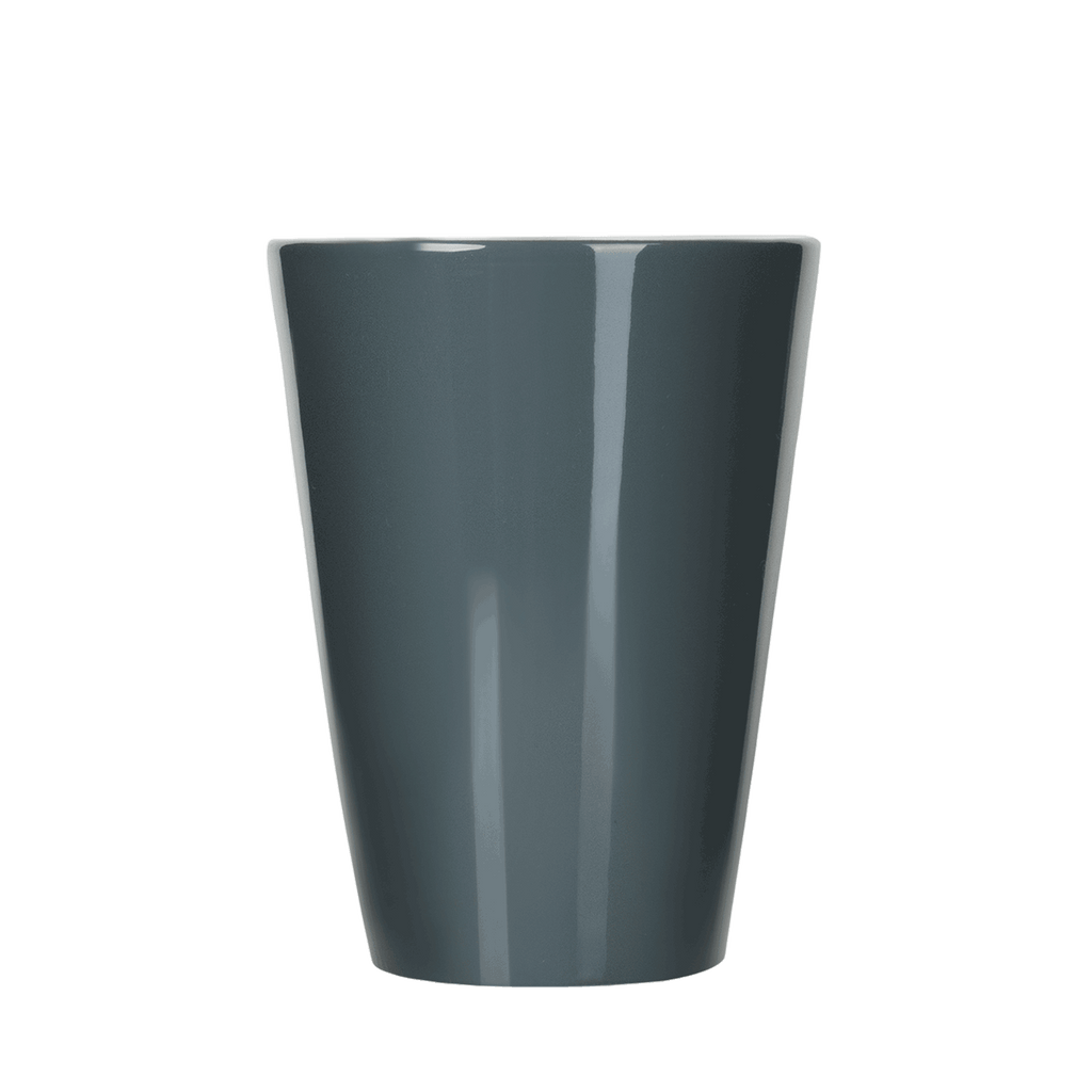 Schlichter Latte Macchiato Becher in grau 2er Set - Mahlwerck Manufaktur