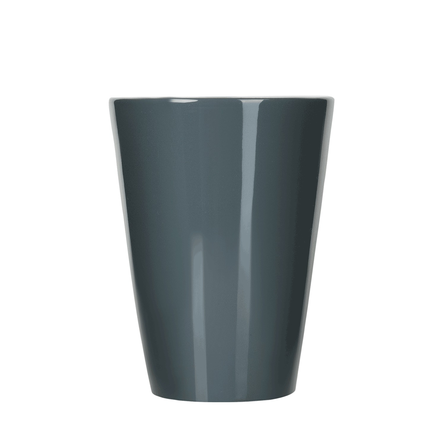 Schlichter Latte Macchiato Becher in grau 2er Set - Mahlwerck Manufaktur