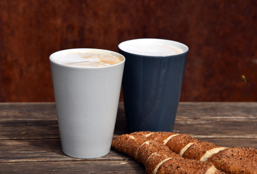 Kaffeebecher Solo aus Porzellan für Latte Macchiato