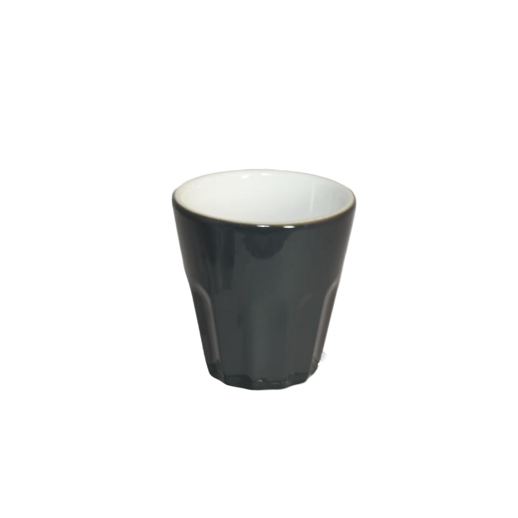 Moderne Latte Macchiato Becher im 4er Set in Anthrazit 100 ml | Mahlwerck Shop