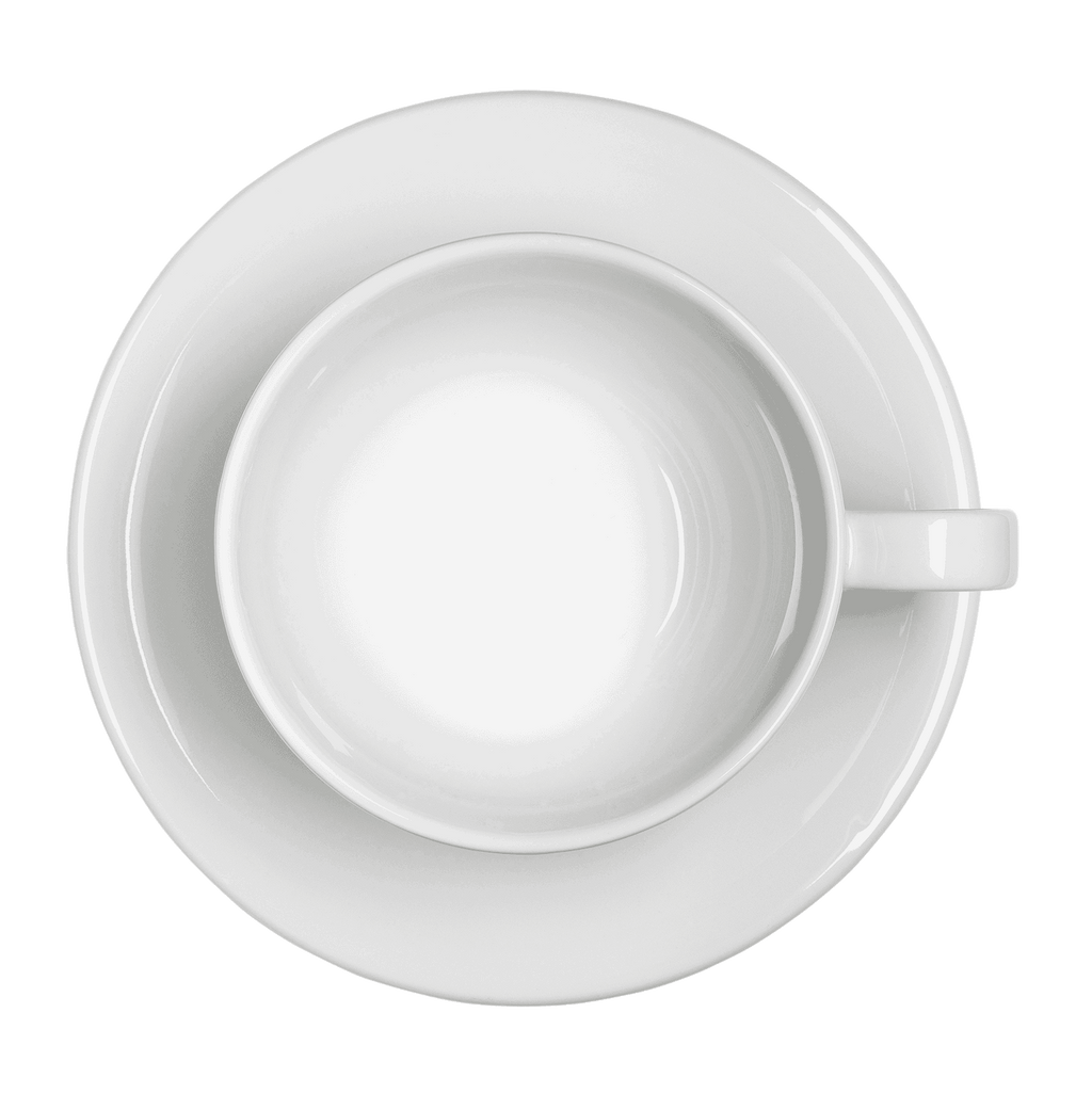  Café au Lait Tassen Set aus Porzellan