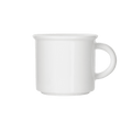 Weiße Retro Tasse aus Porzellan - Mahlwerck Shop