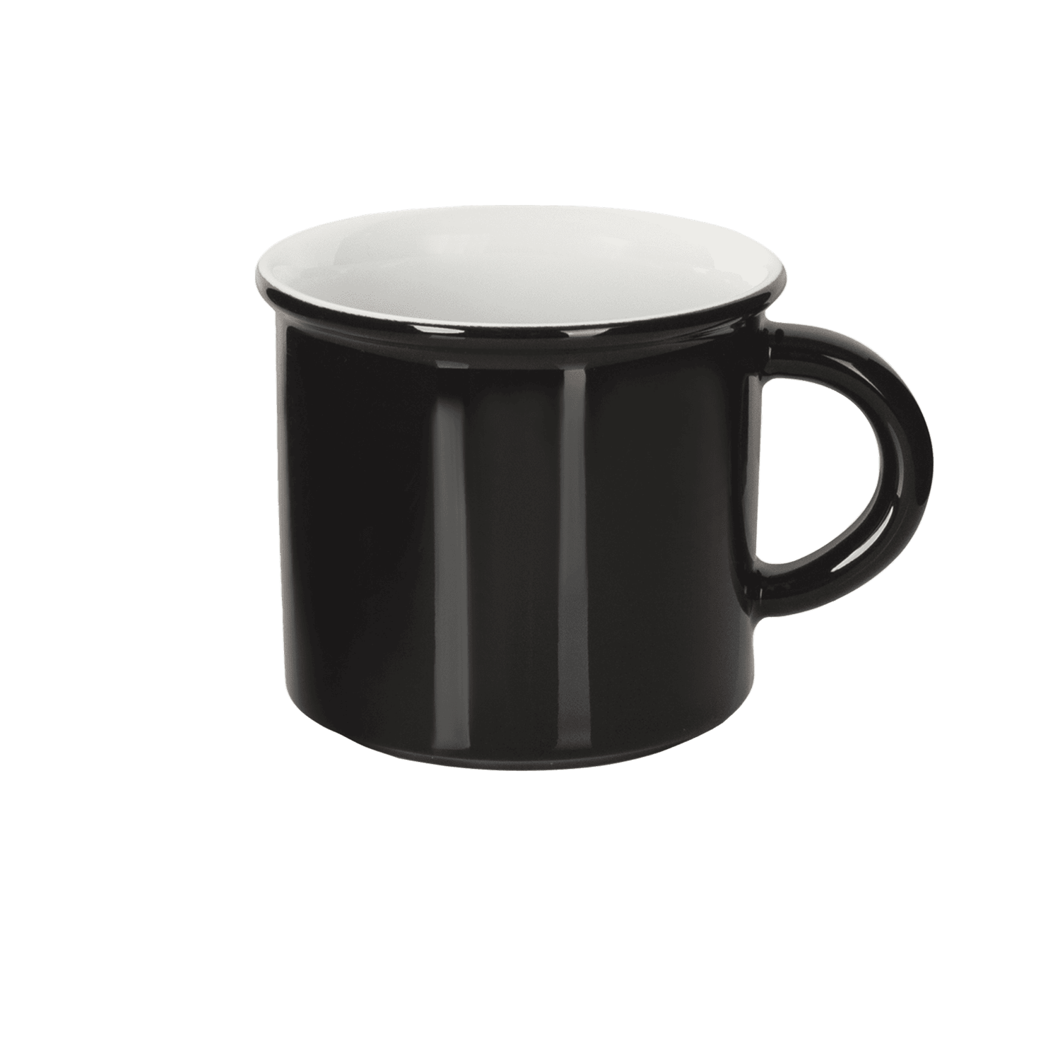 Retro Kaffeetassen schwarz kaufen - Mahlwerck Porzellan