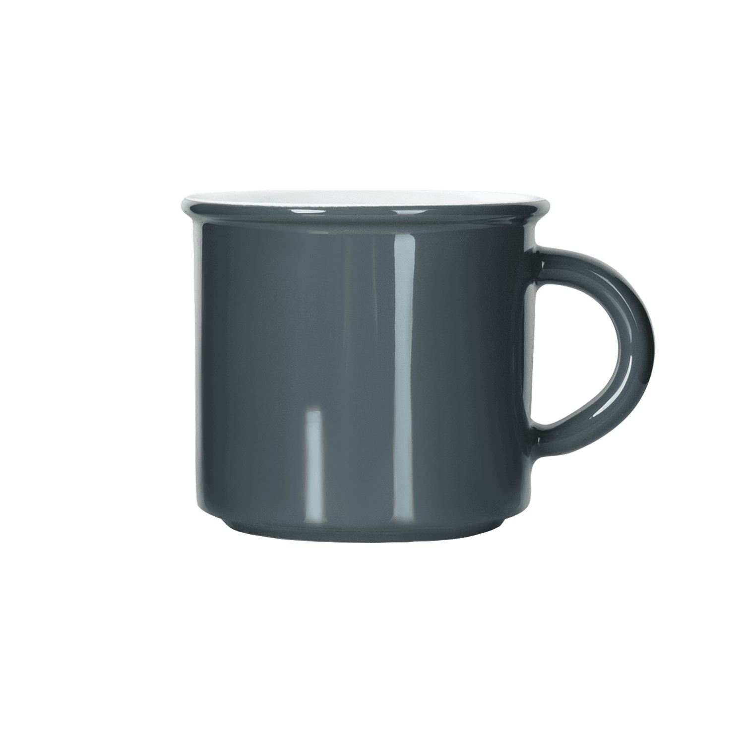 Vintage Tasse in Grau - Mahlwerck Porzellan