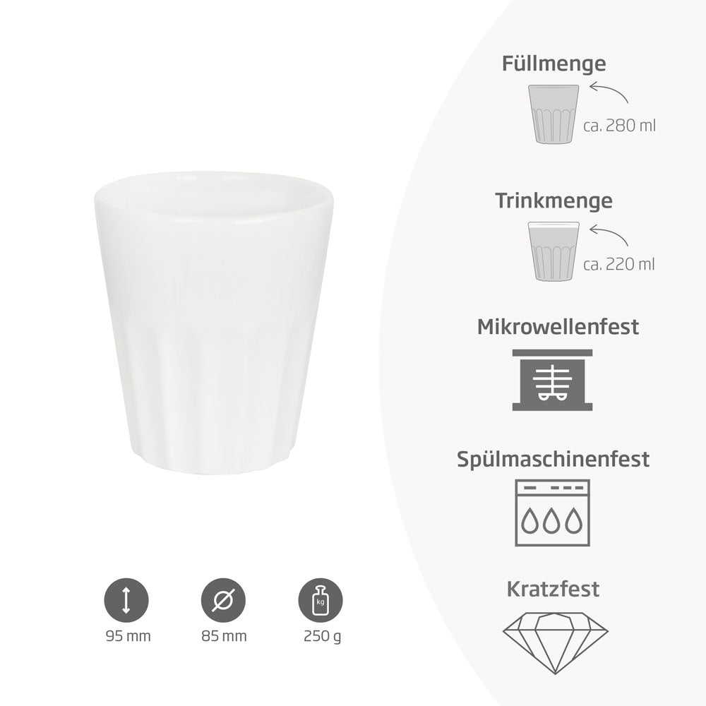 Kaffeebecher French Taste, Cappuccino, 280ml
