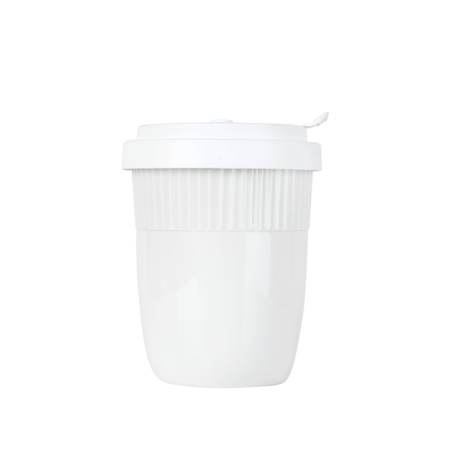 Thermobecher doppelwandig aus Porzellan mit Deckel - Mahlwerck