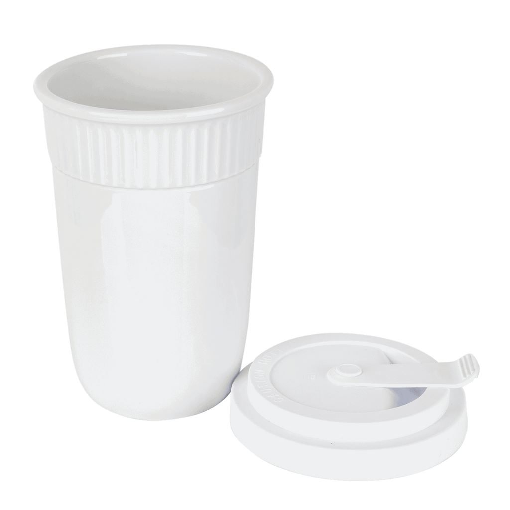 Thermobecher Porzellan mit Deckel - Mahlwerck Shop
